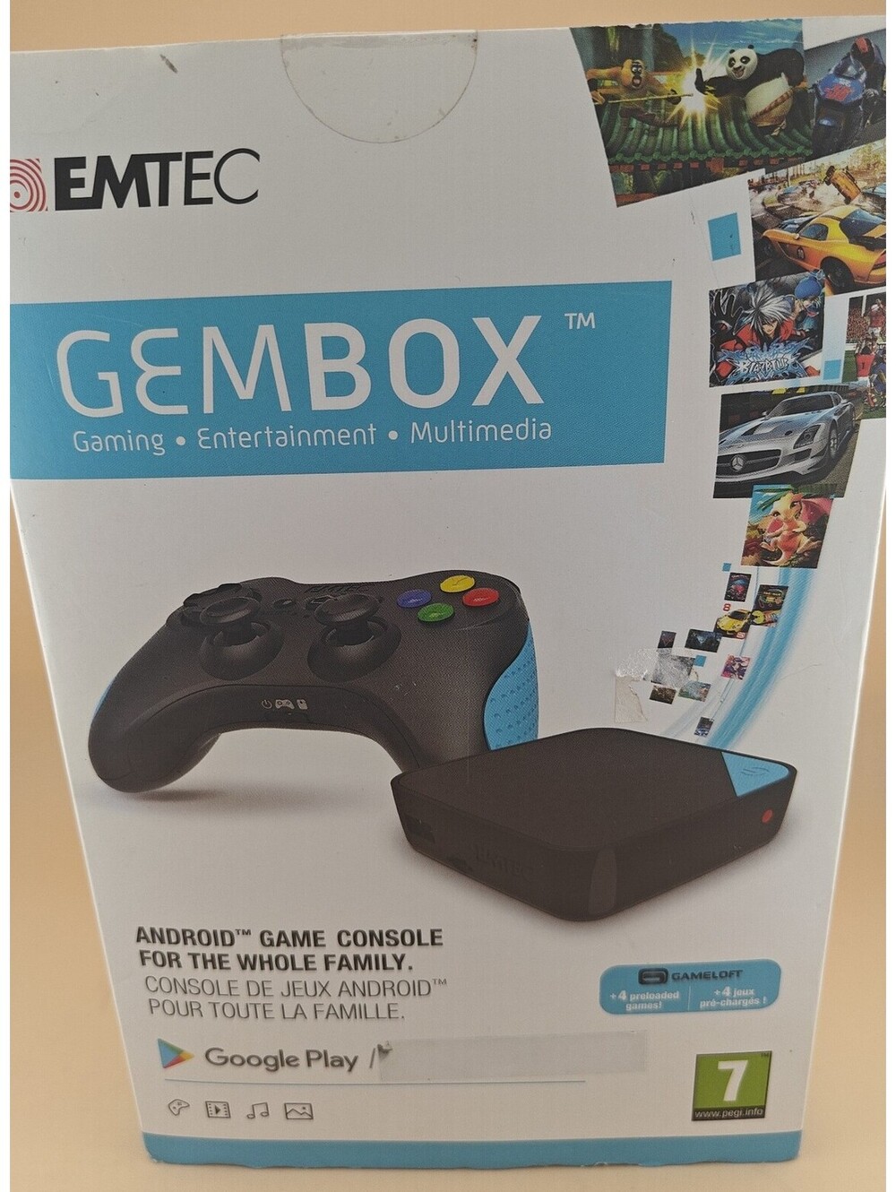 Emtec GemBox Android Gaming Console Quad-Core 1.5GHz 1GB RAM 16GB